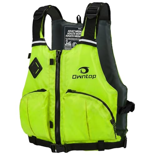 Ergonomische Schwimmweste für Erwachsene mit Trinkrucksack und Aufbewahrungsmöglichkeiten, geeignet für SUP, Kajakfahren und Angeln, leichte und verstellbare Auftriebsweste