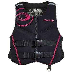 Leichte Neopren-Auftriebsweste, Faltbare Schwimmhilfe mit Doppel-Sicherheitsgurten, perfekt für Bootssport, Kajakfahren, Angeln und Paddeln