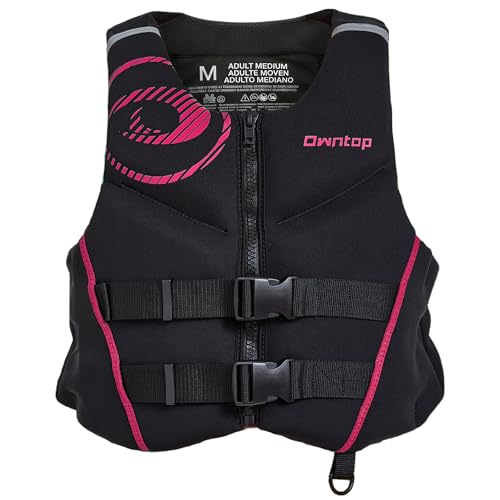 Leichte Neopren-Auftriebsweste, Faltbare Schwimmhilfe mit Doppel-Sicherheitsgurten, perfekt für Bootssport, Kajakfahren, Angeln und Paddeln
