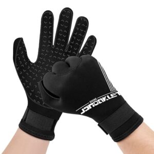 Tauchhandschuhe JSNORKLET 3mm Neopren für Herren und Damen, wärmebeständige Tauchhandschuhe mit Anti-Rutsch-Scheibe für Schwimmen, Schnorcheln, Kajakfahren und alle Wasseraktivitäten
