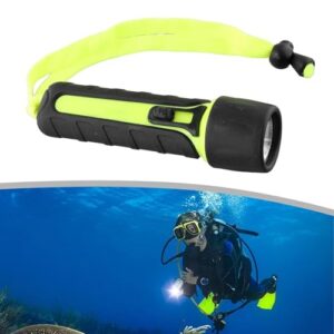 Professionelle Wasserdichte LED-Unterwasser-Taschenlampe mit 8000 Lumen Helligkeit und bis zu 50 m Tiefe für Tauchabenteuer, Schnorcheln, Camping und Wandern