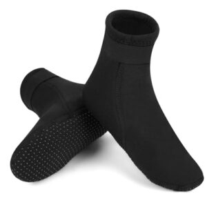 Hagot Neoprensocken für Kinder, 3mm dicke Wassersocken mit Rutschfunktion und Wärme, ideal für Schwimmen, Tauchen und Segeln
