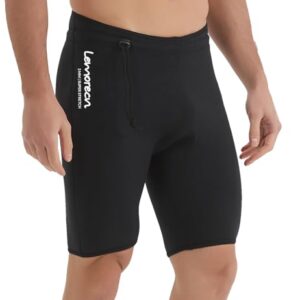 Herren Neopren-Schwimmhosen 3mm von Lemorecn, Schwarz, XXL, perfekt für Schwimmen, Surfen und Tauchen