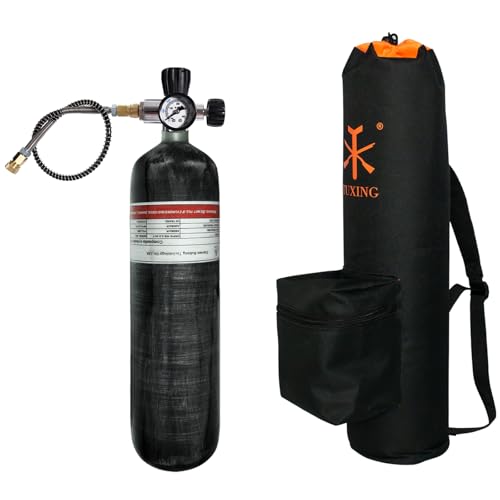 TUDIVING Kohlefaser-Tauchflasche mit 4500Psi Druck, ideal für Schnorcheln und Wassersport